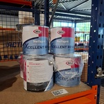 6 x 2,5 liter Aqua primer satin, NELF, Wit