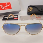 Rayban zonnebril Aviator large metal arista gradient blue