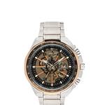 Buona Crans Montana II zilver/rose automatisch herenhorloge