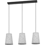 Eglo Alsager Hanglamp Zwart|Grijs Vilt|Staal