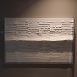Kunstwerk, ingelijst achter glas