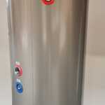 Buffervat RVS 270L met tapspiraal, RVS