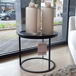 Bijzettafel Qliv, To be served, zwart