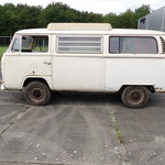 Oldtimer restauratieobject, Volkswagen, T2a Amescador camper, wit, 196