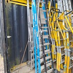 3x Werktrap, 1x ladder