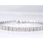 Witgouden tennisarmband met natuurlijke diamanten 3.00 carat