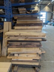 Ca. 50x Diverse eikenhouten planken
