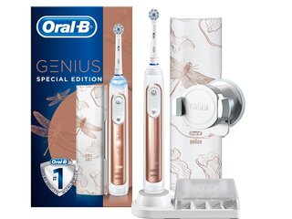 1x Oral-B Genius 10000 Adult Rotating-oscillating toothbrush Rose gold
