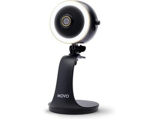 1x Movo – WebMic HD Pro – All-in-One Webcam met Microfoon en Ringlicht