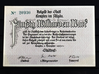 Bankbiljet 50.000.000.000 Mark Deutsche Reich 1923
