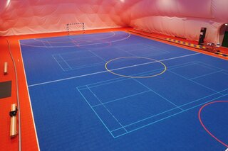 Semi-permanente blaashal OpenCover, Almere Poort, bouwjaar 2019