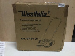 Veegmachine Westfalia, WKM 650, blaauw/zwart