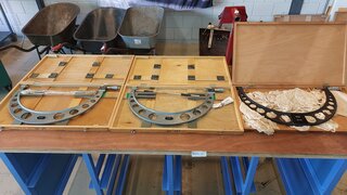 3x Buiten micrometer O.a. Mitutoyo