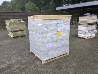Ca. 320x Plafondplaat Ecophon, White 500, bouwjaar 2020