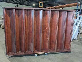 Vaste houten trap