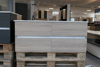 Badmeubel HR Badmeubelen, lorencio, grijs eiken