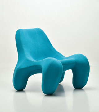 Design fauteuil Max Jungblut, Club 112, turquoise