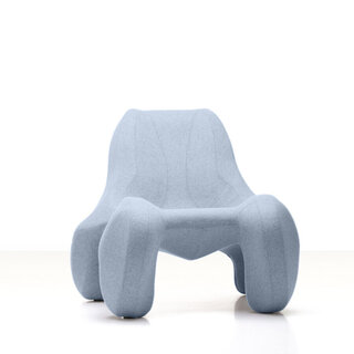 Design fauteuil Max Jungblut, Club 112, lichtblauw
