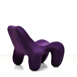 Design fauteuil Max Jungblut, Club 112, paars