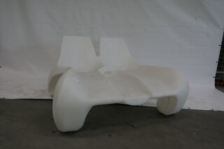 Design dubbele chaise longue Max Jungblut, DC 111, wit