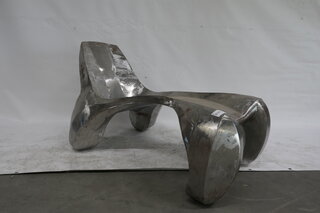 Uniek kunstobject Max Jungblut, Chaise longue, metaal