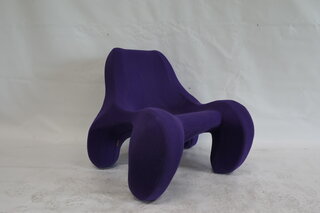 Design fauteuil Max Jungblut, Club 112, paars