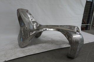 Uniek kunstobject Max Jungblut, Chaise longue, metaal