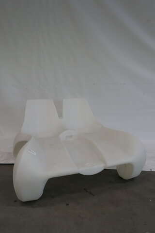 Design dubbele chaise longue Max Jungblut, DC 111, wit