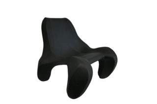 Design terrasfauteuil Max Jungblut, Club 111, zwart