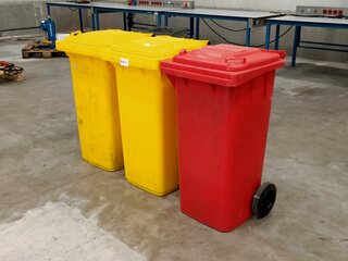 3x Kunststof afvalbak - kliko