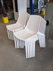 13x Terrasstoel, wit