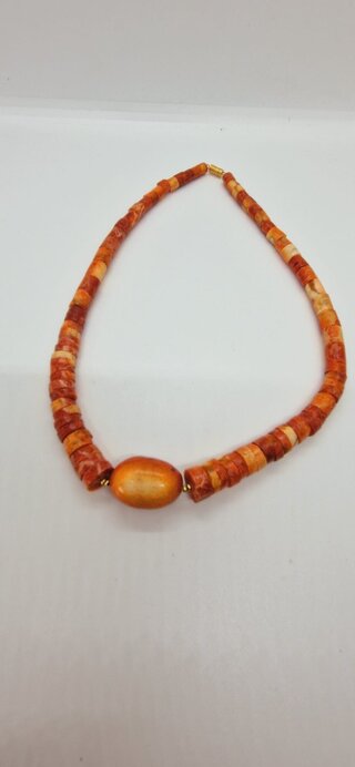 Bloedcoraal Collier uit Ceylon