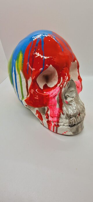 Sculptuur - Hirst Reproductie Skull ''For The Love Of God''