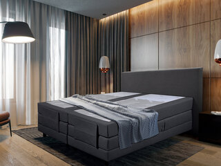 Elektrische boxspringcombinatie M-Ray, Sense Exclusief, Antraciet