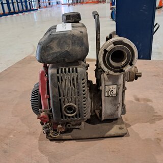 Portable waterpomp, benzine Honda, WX15, rood/zwart