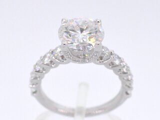 Witgouden ring met een diamant van 3.00 carat
