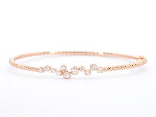 Rosegouden armband met diamanten