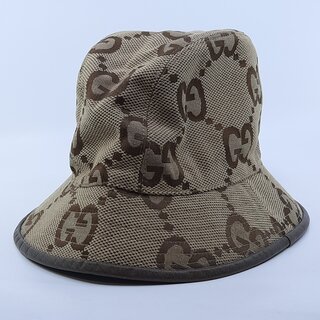 Vissershoedje, maat M (57 cm) Gucci, Jumbo GG Canvas Bucket Hat