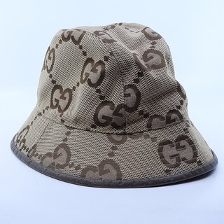 Vissershoedje, maat M (57 cm) Gucci, Jumbo GG Canvas Bucket Hat