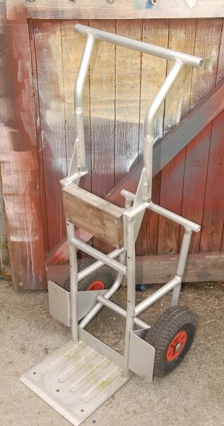 Aluminium steekwagen voor buitenboordmotor