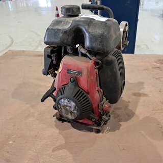 Portable waterpomp, benzine Honda, WX15, rood/zwart