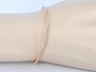 Rosegouden armband met diamanten