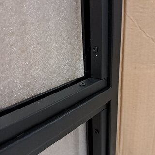 Vast paneel, zwart ral 9005 fijnstructuur