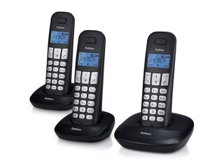 DECT Telefoon, 3 handsets Profoon Zwart