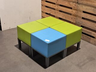 4x Design Poef Quinze&Milan, Skai bekleed