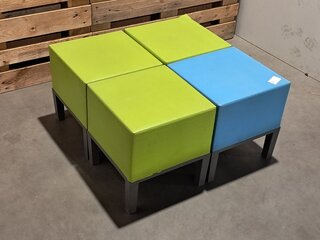 4x Design Poef Quinze&Milan, Skai bekleed