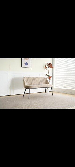Eetkamer bankje 130 cm SANDERZ, light brown, bouwjaar 2024