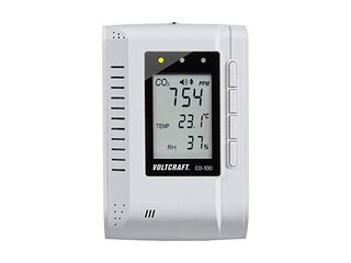 Voltcraft CO-100 Kooldioxidemeter 0 - 3000 ppm Met datalogger, Wandmon