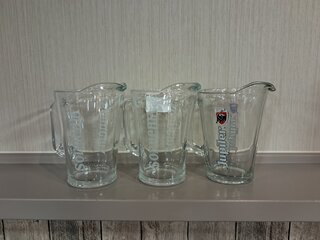 3x Glazen pincher