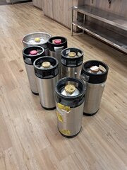 7x Fust Hertog Jan, Hoegaarden, Leffe